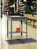 A Picture of product TNN-SR57MG Tennsco Open Steel Shop Desk,  34-1/2w x 29d x 53-3/4h, Medium Gray