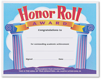TREND® Colorful Classic Certificates,  8-1/2 x 11, 30/Pack