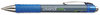 A Picture of product UNV-39711 Universal™ Comfort Grip® Retractable Gel Ink Roller Ball Pen Medium 0.7 mm, Blue Gray/Blue/Silver Barrel, Dozen