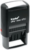 A Picture of product USS-E4752 Trodat® Economy Date Stamp,  Dater, Self-Inking, 1 5/8 x 1, Blue/Red