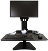 A Picture of product VCT-DC300 Victor® DC300 High Rise™ Collection Sit-Stand Desk Converter,  28 x 23 x 15 1/2, Black