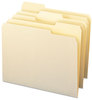 A Picture of product SMD-10338 Smead™ Top Tab File Folders with Antimicrobial Product Protection 1/3-Cut Tabs: Assorted, Letter, 0.75" Expansion, Manila, 100/Box