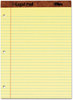 A Picture of product TOP-75351 TOPS™ The Legal Pad™ Ruled Perforated Pads,  Legal/Wide, 8 1/2 x 11 3/4, Canary, 50 Sheets, DZ