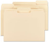 A Picture of product SMD-10338 Smead™ Top Tab File Folders with Antimicrobial Product Protection 1/3-Cut Tabs: Assorted, Letter, 0.75" Expansion, Manila, 100/Box