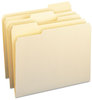 A Picture of product SMD-10338 Smead™ Top Tab File Folders with Antimicrobial Product Protection 1/3-Cut Tabs: Assorted, Letter, 0.75" Expansion, Manila, 100/Box