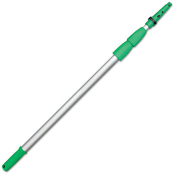 Unger® Opti-Loc Extension Pole, Three Sections. 30 ft./9 m. Green/Silver.