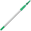 A Picture of product UNG-ED900 Unger® Opti-Loc Extension Pole, Three Sections. 30 ft./9 m. Green/Silver.
