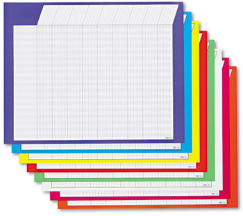 TREND® Jumbo Incentive Charts,  28w x 22h, Assorted Colors, 8/Pack