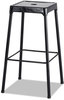 A Picture of product SAF-6606BL Safco® Bar-Height Steel Stool Backless, Supports Up to 250 lb, 29" Seat Height, Black