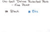 A Picture of product SAN-60052 uni-ball® Deluxe Stick Roller Ball Pen,  Black Ink, Fine, Dozen