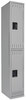 A Picture of product TNN-DTS121836AMG Tennsco Double Tier Locker,  Single Stack, 12w x 18d x 72h, Medium Gray