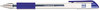 A Picture of product UNV-39510 Universal™ Comfort Grip® Gel Stick Roller Ball Pen Medium 0.7 mm, Black Ink, Clear/Black Barrel, Dozen