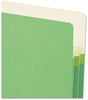 A Picture of product SMD-73216 Smead™ Colored File Pockets 1.75" Expansion, Letter Size, Green