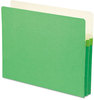 A Picture of product SMD-73216 Smead™ Colored File Pockets 1.75" Expansion, Letter Size, Green