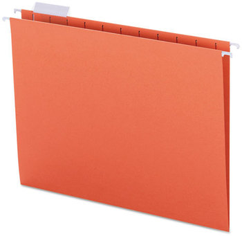 Smead™ Colored Hanging File Folders with 1/5 Cut Tabs Letter Size, 1/5-Cut Orange, 25/Box