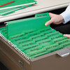 A Picture of product SMD-64098 Smead™ FasTab® Hanging Folders Letter Size, 1/3-Cut Tabs, Green, 20/Box