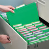 A Picture of product SMD-64098 Smead™ FasTab® Hanging Folders Letter Size, 1/3-Cut Tabs, Green, 20/Box