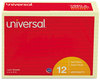 A Picture of product UNV-35673 Universal® Self-Stick Note Pads Ruled, 4" x 6", Yellow, 100 Sheets/Pad, 12 Pads/Pack