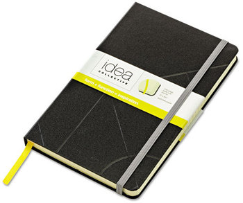 TOPS™ Idea Collective® Journal,  Hard Cover, Side Binding, 5 x 8 1/4, Black, 120 Sheets