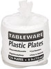 A Picture of product TBL-6644WH Tablemate® Plastic Dinnerware,  Plates, 6" dia, White, 125/Pack