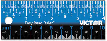 Victor® Easy Read Ruler™,  Standard/Metric, 18", Blue