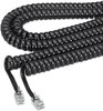 A Picture of product SOF-42261 Softalk® Coiled Phone Cord,  Plug/Plug, 25 ft., Black