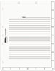 A Picture of product TAB-54520 Tabbies® Medical Chart Index Divider Sheets,  8-1/2 x 11, White, 400/Box
