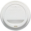 A Picture of product SCC-OFTL16 SOLO® Cup Company Traveler® Drink-Thru Lid,  12-16oz Hot Cups, White, 50/Pack, 6 Packs/Carton