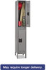 A Picture of product TNN-DTS1218361MG Tennsco Double Tier Locker,  Single Stack, 12w x 18d x 78h, Medium Gray
