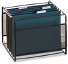 A Picture of product ROL-22191 Rolodex™ Mesh File Frame Holder,  Wire, 12 3/8 x 11 3/8 x 9 5/8, Black