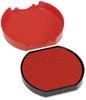 A Picture of product USS-P46140RD Identity Group Replacement Pad for Trodat® Self-Inking Dater,  1 5/8, Red