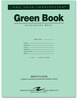 A Picture of product ROA-77509 Roaring Spring® Green Books Exam Books,  Stapled, Wide Rule,11 x 8 1/2, 8 Sheets/16 Pages