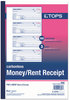 A Picture of product TOP-46808 TOPS™ Money and Rent Receipt Books,  2-3/4 x 7 1/8, Three-Part Carbonless, 100 Sets/Book