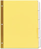 A Picture of product UNV-20860 Universal® Deluxe Extended Insertable Tab Indexes 5-Tab, 11 x 8.5, Buff, Assorted tabs, 24 Sets