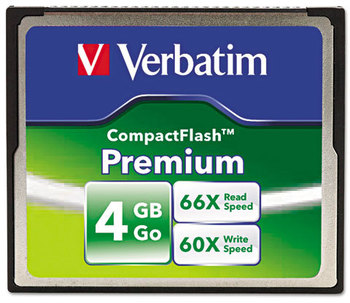 Verbatim® Premium CompactFlash Card,  4GB