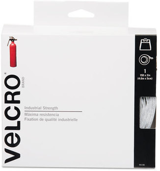 Velcro® Industrial Strength Sticky-Back® Hook & Loop Fasteners,  2" x 15 ft. Roll, White