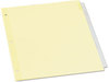 A Picture of product UNV-20841 Universal® Insertable Tab Index 8-Tab, 11 x 8.5, Buff, Clear Tabs, 24 Sets