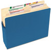 A Picture of product SMD-73215 Smead™ Colored File Pockets 1.75" Expansion, Letter Size, Blue