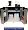 A Picture of product VRT-35157 Vertiflex™ Refreshment Stand,  Two-Shelf, 29 1/2w x 21d x 33h, Black/White