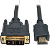 A Picture of product TRP-P566006 Tripp Lite HDMI to DVI Gold Digital Video Cable,  6'
