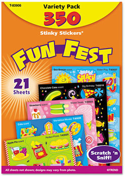 TREND® Stinky Stickers® Variety Pack,  Mixed Shapes, 350/Pack