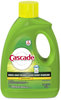 A Picture of product PGC-28193 Cascade® Dishwasher Gel with Dawn®,  Lemon, 120 oz Bottle, 4/Carton