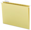 A Picture of product SMD-64069 Smead™ Colored Hanging File Folders with 1/5 Cut Tabs Letter Size, 1/5-Cut Yellow, 25/Box