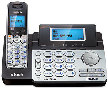 Vtech® DS6151 Two-Line Expandable Cordless Phone with Answering System,