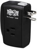 A Picture of product TRP-TRAVLER100BT Tripp Lite Protect It!™ Two-Outlet Portable Surge Suppressor,  1050 Joules, Black