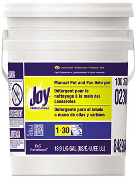 Joy® Professional Manual Pot & Pan Dish Detergent,  Lemon, Five Gallon Pail