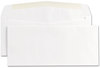 A Picture of product UNV-35211 Universal® Business Envelope Open-Side 1 Window, #10, Commercial Flap, Gummed Closure, 4.13 x 9.5, White, 500/Box