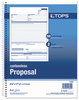 A Picture of product TOP-41850 TOPS™ Spiralbound Proposal Form Book,  8 1/2 x 11, Two-Part Carbonless, 50 Sets/Book