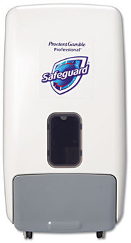 Safeguard® Hand Soap Dispenser,  Wall Mountable, 1200mL, White/Gray