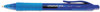 A Picture of product UNV-39914 Universal™ Comfort Grip® Clear Barrel Retractable Gel Ink Roller Ball Pen Medium 0.7 mm, Red Clear/Red Dozen
